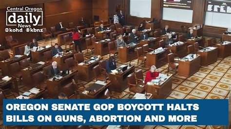 GOP boycott in Oregon halts bills on guns, abortion and more